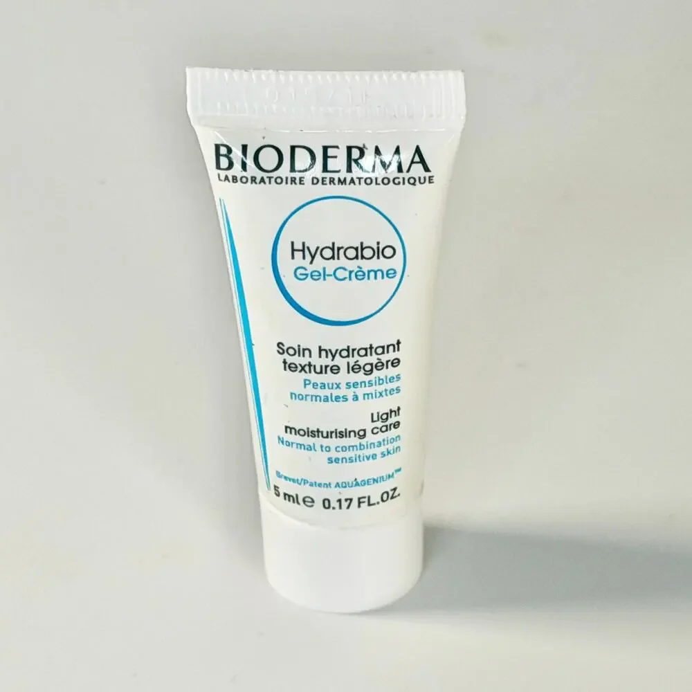 Bioderma Hydrabio Gel Cream Light Moisturizing Moisturizer Travel .17 fl oz 5ml